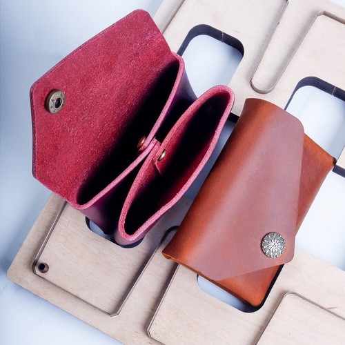 Double layer card holder - holder, case